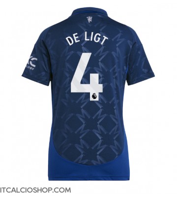 Manchester United Matthijs de Ligt #4 Seconda Maglia Femmina 2024-25 Manica Corta